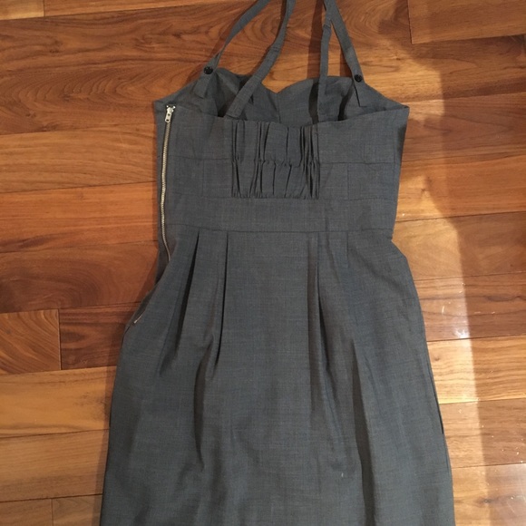 WILFRED 4 wool mini dress with removable straps, sweetheart neckline & pockets! - Picture 3 of 10